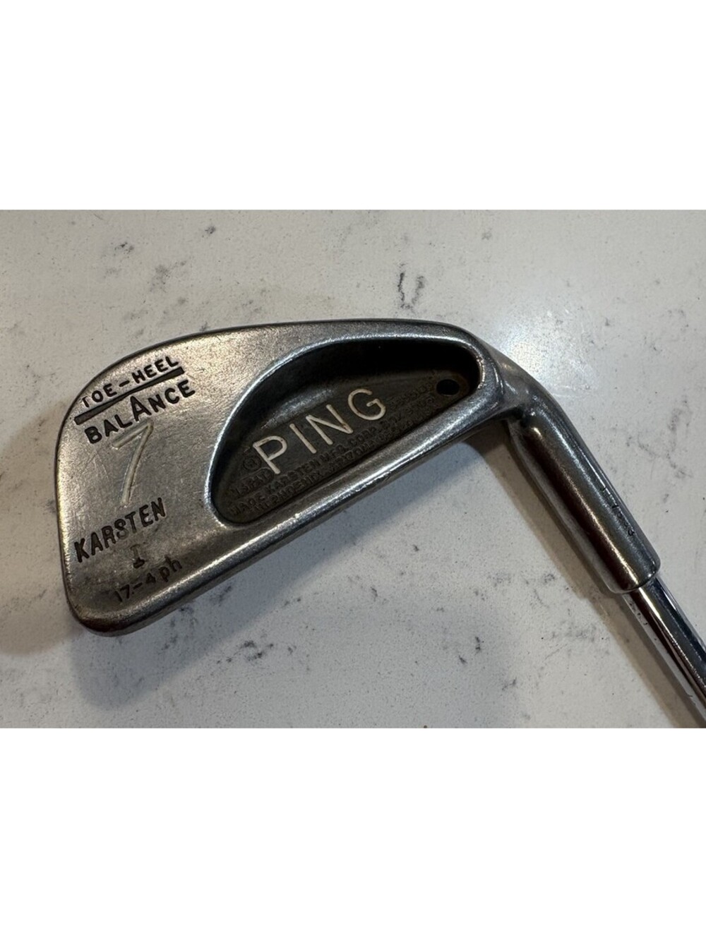PING Toe Heel Karsten I Black Dot 36.5" Golf 7 Iron RH / 2C-S567